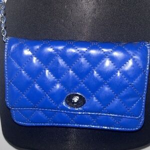 NWOT Blue Quilted Crossbody Bag